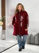 Толстовка на молнии утеплена женская ELFBERG VM-639 56-58 Бордовая (2000001040454) - изображение 7