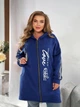 Толстовка на молнии утеплена женская ELFBERG VM-639 56-58 Джинсовая (2000001040515) - изображение 8