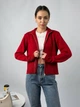 Кардиган вязаный с примесью шерсти женский ELFBERG AD-0105 42-46 Красный (2000001076071) - изображение 2