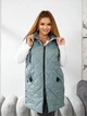 Теплый жилет длинный женский ELFBERG MAR-0513 52-54 Фисташковый (2000001067901) - изображение 1