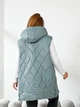 Теплый жилет длинный женский ELFBERG MAR-0513 56-58 Фисташковый (2000001067918) - изображение 2