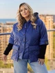 Куртка демисезонная женская ELFBERG MAR-0555 60-62 Синяя (2000001069523) - изображение 4