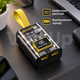 Прозорий DIY корпус для Power Bank 3×18650 з LED лампою • Micro USB + Type-C, 2 USB виходи, заряджання 10 Вт, без акумуляторів - зображення 5