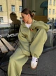 Спортивный костюм на флисе женский ELFBERG BS-933 42-46 Хаки (2000001092088) - изображение 3