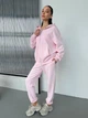 Спортивный костюм на флисе женский ELFBERG BO-540 42-46 Розовый (2000001094839) - изображение 4