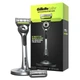 Станок для бритья мужской (Бритва) Gillette Labs c 2 сменными картриджами и подставкой Silver - изображение 1
