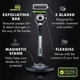 Станок для бритья мужской (Бритва) Gillette Labs c 2 сменными картриджами и подставкой Silver - изображение 6