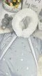 Зимовий комбинезон Elliz_kids Корона сірий на махрі 56 см - изображение 4