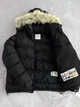 Зимова куртка Moncler з капюшоном натурального лисячого хутра, жіноча, чорна, розмір M - зображення 5