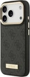 Etui na smartfon Apple iPhone 18 Pro/17 Pro Guess 4G Logo Plate MagSafe Black (GUHMP18LU4GPRK) - obraz 3