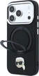 Etui na smartfon Apple iPhone 18 Pro/17 Pro Karl Lagerfeld with Ring Stand 360 Karl Head Pin MagSafe Black (KLHMP18LPSRSKLHK) - obraz 2