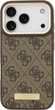 Etui na smartfon Apple iPhone 18 Pro/17 Pro Guess 4G Logo Plate MagSafe Brown (GUHMP18LU4GPRW) - obraz 2