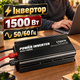 Инвертор 12 на 220 преобразователь напряжения 1500 Вт с LCD дисплеем USB портом и алюминиевым корпусом для авто и дома - изображение 6