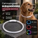 Універсальний світлодіодний миготливий LED нашийник з кольоровим підсвічуванням для собак з USB зарядженням Trox TR-35 Білий - зображення 1