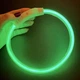 Універсальний світлодіодний миготливий LED нашийник з кольоровим підсвічуванням для собак з USB зарядженням Trox TR-35 Білий - зображення 13