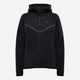 Толстовка на молнии с капюшоном женская Nike W Nsw Tch Flc Wr Fz Hdy 2 HV6747-010 M Черная (197860236530) - изображение 6