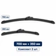 Двірники для Toyota Corolla від 2019- р.в OXIMO WU 700/350 мм - безкаркасні щітки склоочисника, комплект 2 шт. - зображення 7