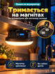 Фонарь аккумуляторный светодиодный LED светильник на аккумуляторе туристический портативный магнитный подвесной фонарик лампа - изображение 2