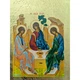 Писана грецька ікона СвятаТрійця 15×19 см - зображення 6