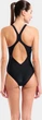 Купальник слитный для женщин Arena DUOGRAF SWIMSUIT V BACK черный, синий Жен 38 - изображение 4