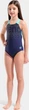 Купальник закритий для дівчат Arena PAINTERLY SWIMSUIT V BACK темно-синій Діт 140 см - зображення 2