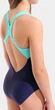 Купальник закритий для дівчат Arena PAINTERLY SWIMSUIT V BACK темно-синій Діт 140 см - зображення 5