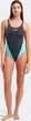 Купальник закритий для ок Arena TEAM SWIMSUIT SWIM TECH SOLID сірий, бірюзовий 36 - зображення 2