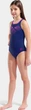 Купальник слитный для девушек Arena BAY SWIMSUIT SWIM PRO BACK темно-синий Дит 152 см - изображение 2