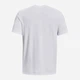 Футболка длинная мужская Under Armour Ua M Logo Emb Heavyweight Ss 1373997-100 M Белая (196040984643) - изображение 5