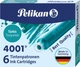 Набір чорнильних картриджів Pelikan коротких Turquoise 6 шт (4012700301703) - зображення 2