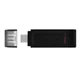 USB-флешка Kingston DataTraveler 70 256 ГБ USB 3.2 Gen 1 Type-C Black (740617331233) - изображение 6