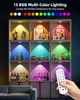 Набір акумуляторних RGB LED-ламп Puck із пультом ДК (3 шт., 1500 мА·год) — бездротові точкові світильники на липучці - зображення 3