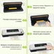 Вакууматор для продуктов Vacuum Sealer 384VC 120 Вт 65 кПа со встроенным ножом, автоматический вакуумный упаковщик для сухих - изображение 3