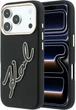 Etui do smartfona Apple iPhone 18 Pro/iPhone 17 Pro Karl Lagerfeld Smooth Big Resin Signature Logo Black (3666339660406) - obraz 1
