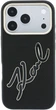 Etui do smartfona Apple iPhone 18 Pro/iPhone 17 Pro Karl Lagerfeld Smooth Big Resin Signature Logo Black (3666339660406) - obraz 2