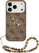 Etui do smartfona Apple iPhone 18 Pro/iPhone 17 Pro Guess 4G Strap 4G Classic Logo Metal Trims Brown (3666339676834) - obraz 1