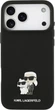Etui do smartfona Apple iPhone 18 Pro Max/iPhone 17 Pro Max Karl Lagerfeld Silicone Karl&Choupette Metal Pin Black (3666339684112) - obraz 2