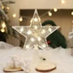 Світлодіодна LED верхівка на ялинку Вифлеємська зірка на батарейках Tree Topper Star Warm White - изображение 4