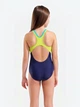 Детский слитный купальник для бассейна для девочки Arena Paint Swimsuit Swim Pro Back 011751-760 128 см Темно-синий (3468337906667) - изображение 2