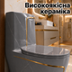 Унитаз дизайнерский керамический унитаз под мрамор эксклюзивный авторский унитаз стильный серый Asans 8607 - изображение 6