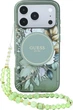 Чохол для смартфона Apple iPhone 18 Pro/iPhone 17 Pro Guess IML Flowers Pearl Strap MagSafe Green (3666339681241) - зображення 1