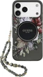 Чохол для смартфона Apple iPhone 18 Pro Max/iPhone 17 Pro Max Guess IML Flowers Pearl Strap MagSafe Black (3666339681210) - зображення 1