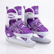 Коньки раздвижные ледовые фиолетовые SP-Sport 7677 размер 38-42 Violet-White - изображение 1