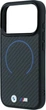 Etui do smartfona Apple iPhone 18 Pro Max/iPhone 17 Pro Max BMW M Kevlar Blue Print Ring Metal Logo MagSafe Black (3666339669942) - obraz 6