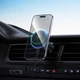 Автотримач для телефона BOROFONE BH224 Flash magnetic wireless fast charging car holder (air outlet) Black - зображення 8