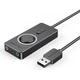 Внешняя звуковая карта Vention USB-A — 3×3.5 мм с регулятором громкости, 0,5 м, Black (CDRBD) - изображение 1
