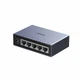 Коммутатор UGREEN CM633, 5 портов Gigabit Ethernet RJ45, алюминиевый, блок питания EU, Gray (15641EU) - изображение 1