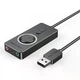 Внешняя звуковая карта Vention CDR USB-A — 3 × 3.5 мм с регулятором громкости, 0.15 м, Black (CDRBB) - изображение 1