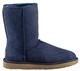 Жіночі уггі Замша Сині Класичні UGG Australia Short Leather Navy (36, синий) - изображение 1
