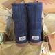 Жіночі уггі Замша Сині Класичні UGG Australia Short Leather Navy (36, синий) - изображение 3